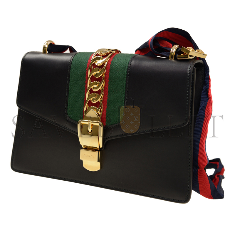 GUCCI SYLVIE SMALL SHOULDER BAG 421882 (25.5*17*8cm) GUCCI SYLVIE SMALL SHOULDER BAG 421882 (25.5*17*8cm)